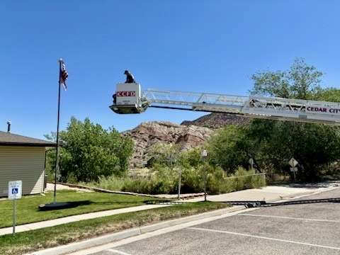 cedar city senior citizens center flag rescue image 2
